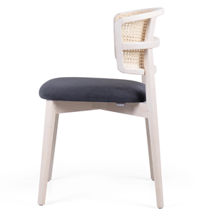 Silla de comedor de madera de diseño moderno nórdico con cojín de cuero PU tapizado sin brazos para comedor, hotel o restaurante - Product Image 2