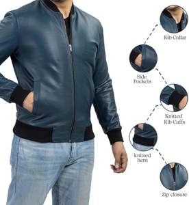 Diseñe sus propias chaquetas de cuero con estilo para hombres, con mangas largas y un precio competitivo para adaptarse a cualquier presupuesto - Product Image 5