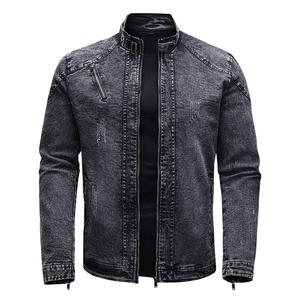 2025 veste en jean élégante pour hommes tenue décontractée OEM vente en gros veste en jean en coton de haute qualité pour hommes à vendre - Product Image 4