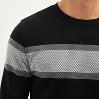 Sweater Pria Gaya Kasual Musim Dingin Terlaris, Polos, Bordir Custom, Lapisan Dalam Lembut