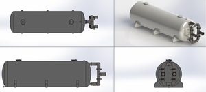 <span class=keywords><strong>Filtre</strong></span> horizontal AKTIFPAK MMF en acier au carbone avec <span class=keywords><strong>sable</strong></span> de quartz raffiné (sous pression) Débit de 250 m³/<span class=keywords><strong>h</strong></span> Certifié ISO9001 Garantie 2 ans - Product Image 2