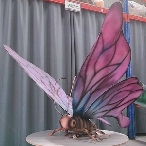 Modelo animatrónico <span class=keywords><strong>de</strong></span> mariposa insecto interior simulado eléctrico realista para niños para parques <span class=keywords><strong>de</strong></span> aventura centros comerciales aeropuertos - Product Image 4