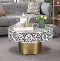 Ensemble de tables basses modernes en gros, design zen asiatique en résine écologique