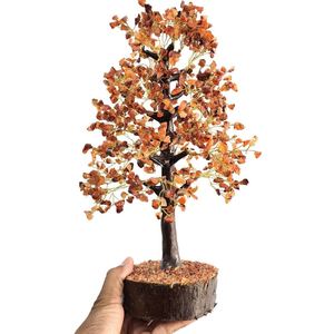 Escultura Decorativa para el Hogar de Feng Shui con Piedras Preciosas Hechas a Mano de Primera Calidad, Estilo Hada, Mascota de 1000 Virutas de Cornalina - Product Image 1