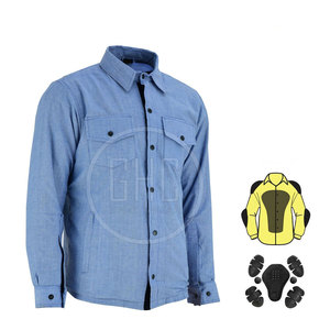 Chemise en flanelle d'aramide pour motocycliste, design professionnel, nouveau style 2025, couleur et logo personnalisés, haute qualité, respirante - Product Image 2