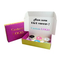 Emballage de boulangerie violet écologique Gâteau Donuts Sushi Crêpe Brownie Cupcake Emballage alimentaire à emporter Boîte d'emballage en papier pour biscuits