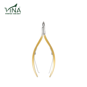 Vina-Herramientas de uñas profesionales de acero inoxidable chapadas en gris, pinza para cutículas, hoja afilada para salón y uso doméstico - Product Image 3