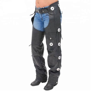 Professional Made Cheap Prices Best Design Leather <b>Chaps</b> / Customized Logo Printing All Sizes Men Leather <b>Chaps</b> - Product Image 1