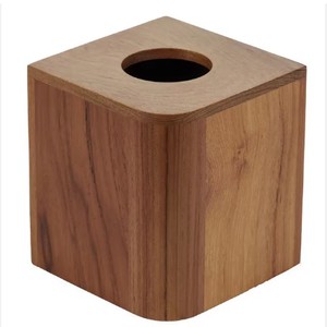 Caja de pañuelos de madera creativa personalizada al por mayor con logotipo de material plástico de bambú de mesa tejido nuevo diseño para almacenamiento de coche en casa - Product Image 3