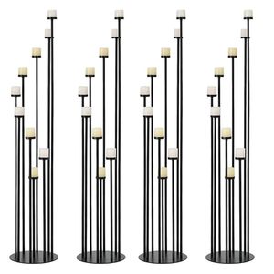 Candelabro para decoración del hogar, elegante portavelas de metal, adecuado para decoración de mesa e iluminación diaria cálida - Product Image 5