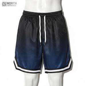 Pantalones Cortos Deportivos de Verano para Hombre, con Logotipo Personalizado de Fábrica, Moda Urbana, Tendencia Deportiva, Algodón Lavado y Elastano, para Gimnasio y Fitness - Product Image 1