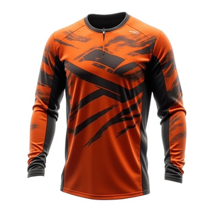 Obtenez un maillot de course de motocross à manches longues sur mesure pour homme, confortable, vêtements de sport de motocross, vêtements de course automobile - Product Image 1