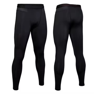 Collants de compression MMA à séchage rapide pour hommes de haute qualité Leggings de course sans couture en coton et polyester avec logo personnalisable - Product Image 3