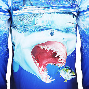 Polo à manches courtes en polyester 100% de haute qualité pour hommes imperméable à l'eau vêtements de pêche par sublimation pour les tournois - Product Image 6