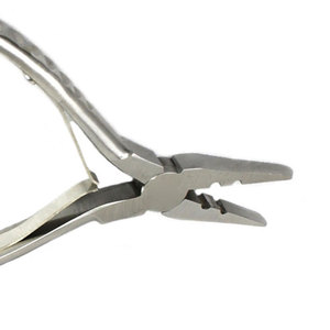 <b>Top</b> Quality Stainless Steel Needle Hair Extension Pliers OEM Best Seller Premium Professional Hair Extension <b>Tools</b> - Product Image 5