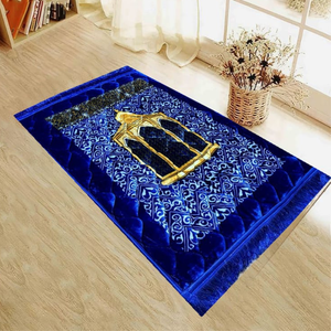 เสื่อละหมาดอิสลาม ซักได้ ไม่ลื่น คุณภาพสูง ผลิตจากโพลีเอสเตอร์ ผ้าห่มละหมาด พกพาสะดวก พับเก็บได้ - Product Image 4