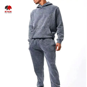 Survêtement à capuche en polaire pour homme Ryan Pro Gear, mélange polyester/coton, taille élastique, poches latérales, impression personnalisée (transfert thermique) OEM - Product Image 1