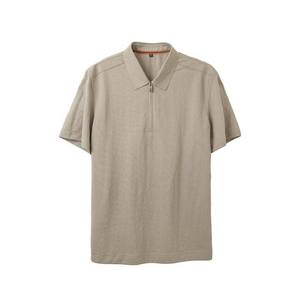 Polos pour hommes OEM de haute qualité respirants et légers pour l'été Vêtements pour hommes Chemises en coton grande taille à demi-fermeture éclair - Product Image 6