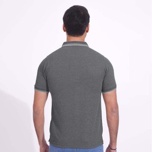 Chemise à manches courtes en coton 100% tricoté uni pour homme - Vêtements de travail personnalisables - Product Image 3