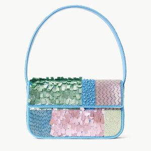 Bolso Étnico Bordado con Cuentas, Correa Cruzada Ajustable, Hecho a Mano, Ligero, Diseño Personalizable, Forma Cuadrada, Logotipo Personalizado - Product Image 1