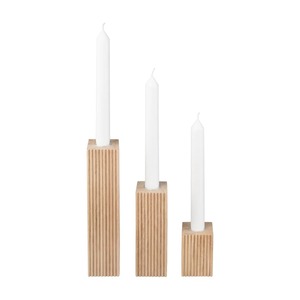 Modern Floor Wooden <b>Candle</b> <b>Holder</b> for Home Decor <b>Tall</b> Standing Display Stylish Accent for Living Room and Entryway From India - Product Image 1