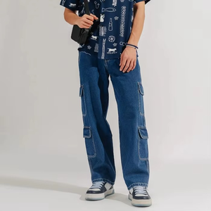 กางเกงหนังผู้ชายแบบใหม่ น้ำหนักเบา สั่งทำได้ พร้อมโลโก้ตามต้องการ เอวกลาง ราคาสมเหตุสมผล สำหรับขาย กางเกงผู้ชาย - Product Image 1