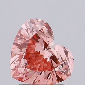 Fancy Vivid Pink 5.02 Carat Loose Heart Shape Lab Grown VS-1 Clarity Diamond IGI Certified pour la fabrication de bijoux de bagues de fiançailles - Product Image 1