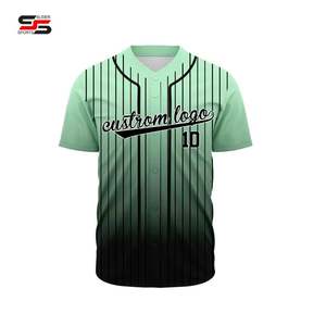 Maillot de baseball personnalisable respirant par sublimation, dernier design, faible MOQ pour les joueurs de softball avec noms personnalisés - Product Image 2