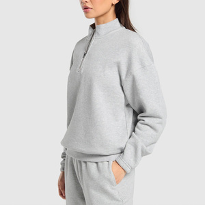 Breathable Fabric <b>Womens</b> Sweatshirt Custom OEM Supplier With Logo Design Printing And Private Label Streetwear Options - Product Image 5