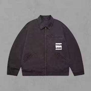 Personalizable 2025 Chaqueta Varsity de los hombres en 100% Algodón Lona Hilo teñido Servicio OEM - Product Image 2