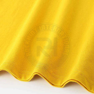 Camiseta OEM media de algodón de manga con logotipo personalizado, camiseta de Color amarillo para adultos, ropa informal, ropa deportiva, uniformes promocionales - Product Image 3