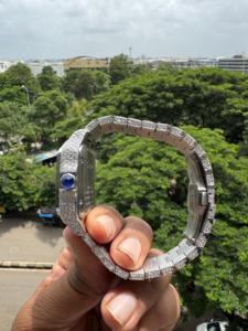 Montre automatique Hip Hop Style D VVS Moissanite Diamond Steel Case pour hommes Brilliant Cut Date Function Indian Manufacturer - Product Image 6