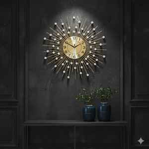 Reloj de pared de cuarzo de diseño creativo Reloj decorativo elegante Ideal para sala de estar Oficina en casa y suministro al por mayor - Product Image 5