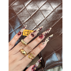 Crimson Petals Press on Nail Art Eleganti decorazioni per unghie da donna - Product Image 4