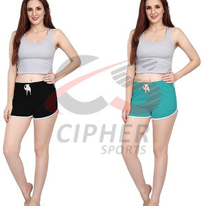 Pantalones cortos de mujer de algodón de cintura alta personalizados al mejor precio al por mayor última ropa informal con diferentes colores con estilo - Product Image 4