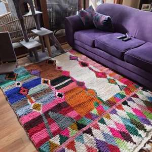 Tapis marocains faits main en laine, authentiques tapis berbères, laine naturelle, artisanat artisanal, taille et couleurs personnalisables, haute qualité - Product Image 3