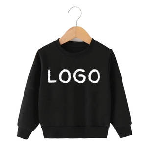 Jersey liso de alta calidad para niños, ropa para bebés y niñas pequeñas, sudadera transpirable de cuello redondo con logotipo personalizado para niños - Product Image 1