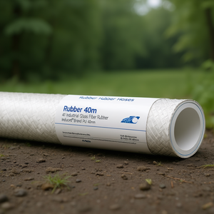 40m Industrial Glass Fiber Rubber <b>Hose</b> Inducord Brand 76mm ID 96.0mm OD PU 40mm - Product Image 2