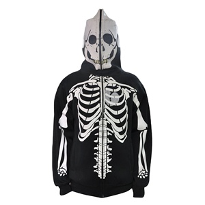 Sweat à capuche zippé 100% coton de haute qualité pour hommes poids lourd fermeture éclair de qualité supérieure vente en gros blanc personnalisé pour l'hiver - Product Image 5