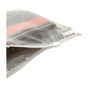 Emballage en plastique Sac à fermeture éclair avec logo Petit emballage textile à fermeture éclair Sac à fermeture éclair Emballage de fournisseur de sac de taille personnalisée - Product Image 1