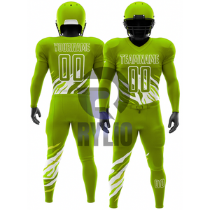 Uniformes de fútbol americano de alta calidad | Camisetas y pantalones de equipo al por mayor | Ropa deportiva OEM de sublimación de secado rápido transpirable - Product Image 1