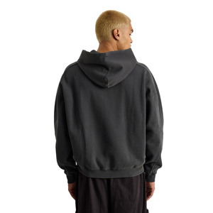 Sweat à capuche surdimensionné personnalisé pour hommes, lavé à l'acide, en coton mélangé, poids lourd, vente en gros, prix raisonnable - Product Image 4