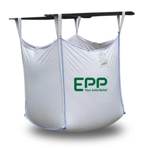 Sacs en plastique tissés FIBC blancs personnalisés de 1 tonne, les plus vendus par les fournisseurs vietnamiens, pour usage industriel chimique, avec fermeture éclair supérieure - Product Image 2