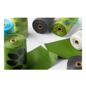 Bolsas de basura de caca de perro compostables ecológicas personalizadas bolsas de caca de PET biodegradables hechas de almidón de maíz y plástico PBT - Product Image 1