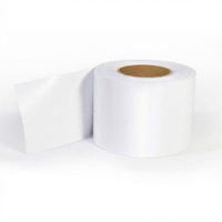 Rouleau d'étiquettes thermiques continues sans support de 40 mm pour supermarché, adhésif thermique direct, sans doublure