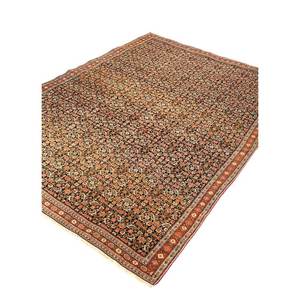 Alfombra de Lana Anudada a Mano Aalam, Diseño Geométrico Gris y Negro, Tejido Plano, Alfombra de Yute para Sala de Estar o Pasillo - Paem-424 - Product Image 2