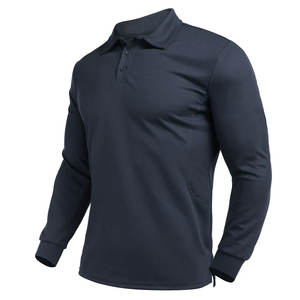 เสื้อโปโลผู้ชายแขนยาวผ้าริบเนื้อนุ่ม ทนทาน สไตล์ลำลองทันสมัย ดีไซน์โดดเด่น - Product Image 1