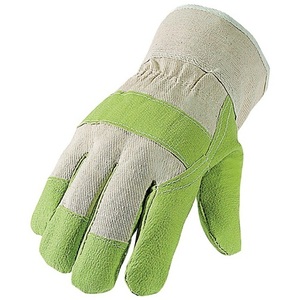 ถุงมือหนังสังเคราะห์ ASATEX PPE ประเภทที่ 1 ขนาด 10.5 สีเขียว/สีธรรมชาติ สำหรับใช้ในครัวเรือน แพ็ค 12 คู่ - Product Image 1