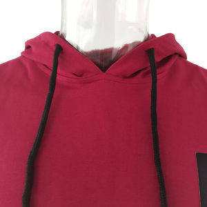 Débardeur de sport à capuche personnalisé en coton pour homme, sans manches, uni, pour la musculation, avec poche - Product Image 4