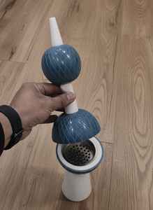 <b>Resin</b> Ceramic Incense Burner Handmade Bakhoor Aromatic Eco-Friendly White Eid Ramadan Special Kuwait Tower Model Z F Craft - Product Image 2